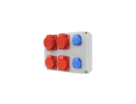 Rozdzielnica siłowa n/t NBOX-31.1 3x16A/5P 1x32A/5P 2x250V IP44 3614244