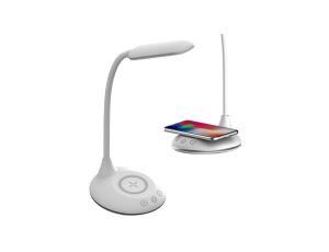 Lampka biurkowa 3w1 4W 405lm ładowarka indukcyjna WW barwa zmienna IP20 3000K-6500K V-TAC VT-7705