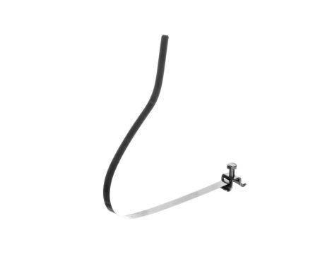 Wspornik do drutu 6-8mm z obejmą PV do rury spustowej 50-120mm stal nierdzewna NIRO 200029