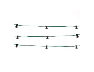 Łańcuch świetlny 10m 15x E27+uszczelki z haczykiem, bez żarówek 10/16A 250V max.600W LS01