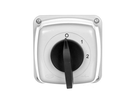 Łącznik krzywkowy 0-1-2 5P 16A w obudowie IP65 Łuk 16-33 921619