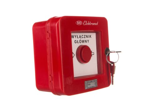 Wyłącznik alarmowy z zamkiem 4R /WYŁĄCZNK GŁÓWNY/ IP55 WGZ-6s 921495