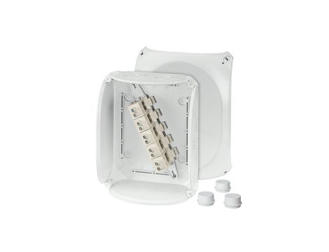 Puszka odgałęźna 255x205x112 5x25mm2 CU IP66 szara DK 2525 GZ 62000162