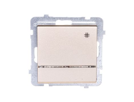 SONATA Łącznik krzyżowy z podświetleniem szampański złoty ŁP-4RS/m/39