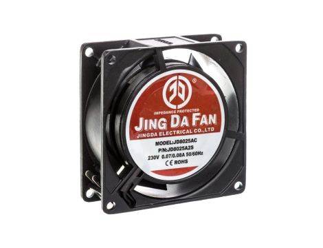 Wentylator 80x80x25mm 230V łożysko ślizgowe TERMINAL 85-810