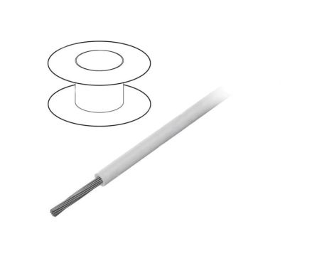 3055-WH001 Przewód na rolce 305m linka Cu 18AWG PVC biały 300V