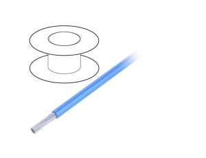 3252-BL005 Przewód na rolce 30,5m linka Cu 20AWG PVC niebieski 300V