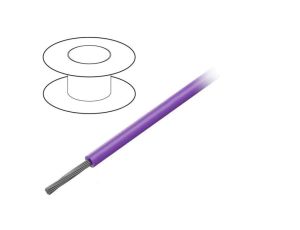 3051-VI005 Przewód na rolce 30,5m linka Cu 22AWG PVC fioletowy 300V