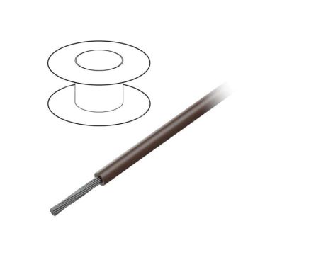 422607-BR005 Przewód na rolce 30,5m linka Cu 26AWG PVC brązowy 300V