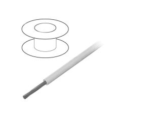 3075-WH005 Przewód na rolce 30,5m linka Cu 18AWG PVC biały 600V