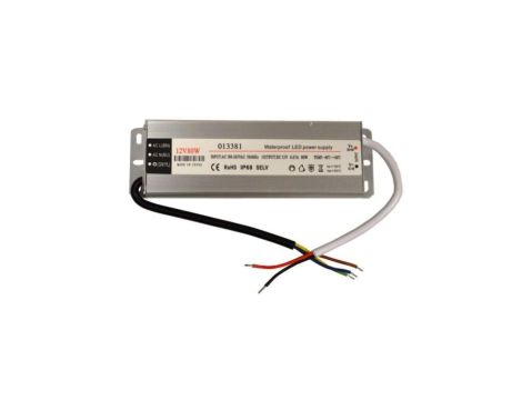 Zasilacz LED 12V 80W napięciowy IP67 aluminium