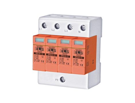 Ogranicznik przepięć ECO Typ T1+T2 5,0kA warystor T12 275/25 2+0 RC SPD30B+C 4P