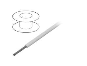 3049-WH005 Przewód na rolce 30,5m linka Cu 26AWG PVC biały 300V
