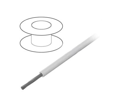 3049-WH005 Przewód na rolce 30,5m linka Cu 26AWG PVC biały 300V