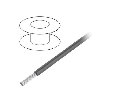 7055-SL005 Przewód na rolce 30,5m linka Cu 22AWG PVC ciemnoszary 150V