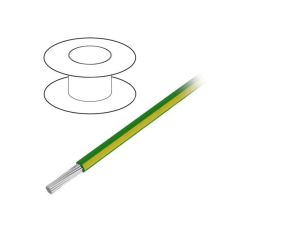 3075-GY005 Przewód na rolce 30,5m linka Cu 18AWG PVC zielono-żółty 600V