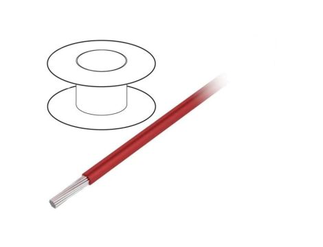 3053-RD001 Przewód na rolce 305m linka Cu 20AWG PVC czerwony 300V
