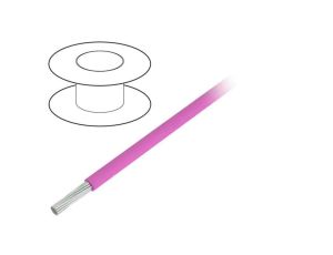 3050-PK005 Przewód na rolce 30,5m linka Cu 24AWG PVC różowy 300V