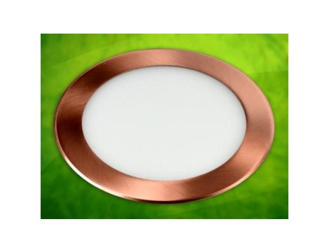 Panel led okragły Round 18W 230V mosiądz CW