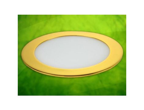 Panel led okragły Round 12W 230V złoty DW