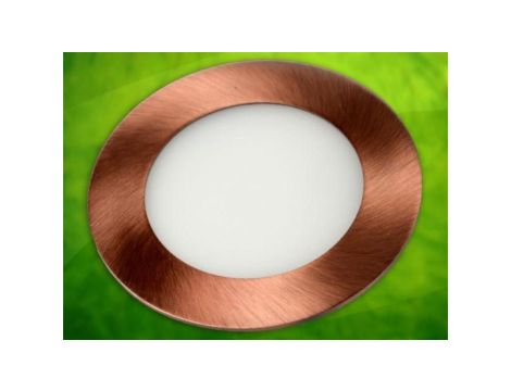 Panel led okragły Round 6W 230V mosiądz DW