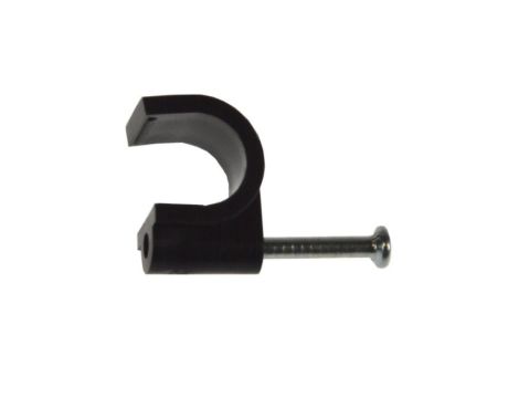 Uchwyt kabla okrągły 10mm KN-10 czarny