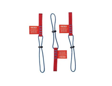 Pasek mocujący do nadgarstka zabezpieczający przed upadkiem narzędzi do 1,5kg (3szt.) KNIPEX 00 50 02 T BK