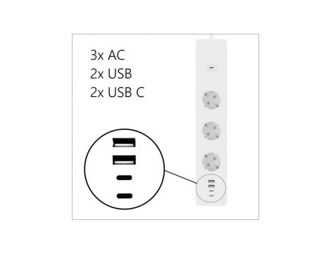 Inteligentna Smart Listwa WiFi 3Gniazda+4USB WOOX