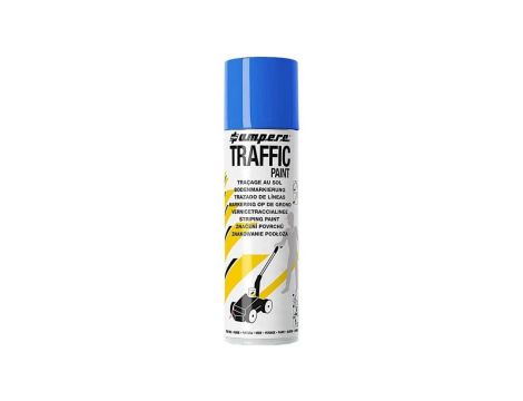 Farba do malowania linii, znakowania jezdni niebieska 500ml spray AMPERE TRAFFIC PAINT