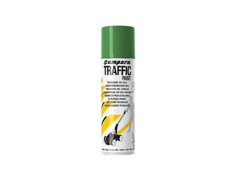 Farba do malowania linii, znakowania jezdni zielona 500ml spray AMPERE TRAFFIC PAINT