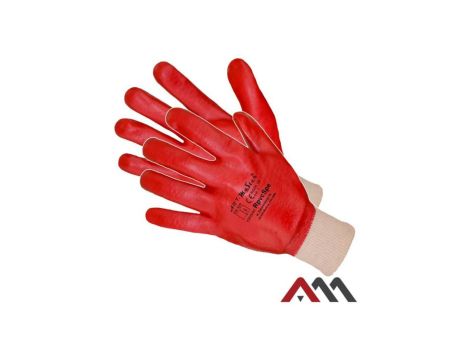 Rękawice Robocze PVC Krótkie 25 cm rozmiar 10