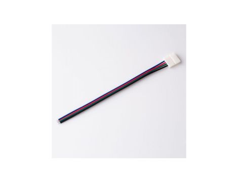 Złączka LED RGB 10mm jednostronna z przewodem