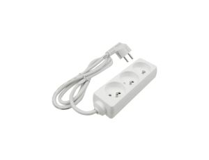 Przedłużacz 3 gniazda 1.5m z/u 3x1.0mm2 BIAŁY