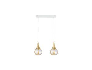 Lampa wisząca nowoczesna 2xE27 LACRIMA WHITE