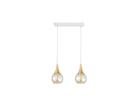 Lampa wisząca nowoczesna 2xE27 LACRIMA WHITE