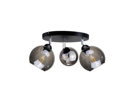 Spot nowoczesny 3xE27 YUNO BLACK