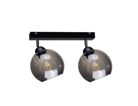 Spot nowoczesny 2xE27 YUNO BLACK
