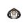 Lampa sufitowa drewno 1xE27 NORA BLACK