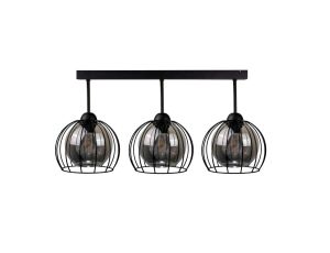 Lampa sufitowa nowoczesna loftowa 3xE27 SOLO BLACK
