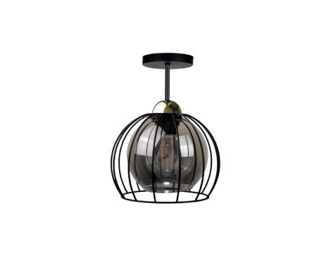 Lampa sufitowa nowoczesna loftowa 1xE27 SOLO BLACK/GOLD