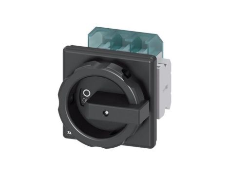 Rozłącznik główny 3P 63A 22kW AC23A 400V styki pom 1Z 1R montaż tablicowy pokrętło czarne 4 otwory 3LD2504-1TP51