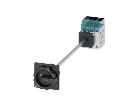 Rozłącznik główny 3P+N 25A 9kW AC23A 400V montaż na płycie otwór centralny 22.5 mm pokrętło czarne 3LD3148-0TL51