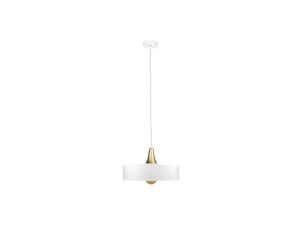 Lampa wisząca nowoczesna 1xE27 EOS WHITE/GOLD