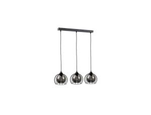 Lampa wisząca loftowa nowoczesna 3xE27 SOLO BLACK