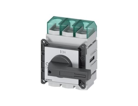 Rozłącznik główny 3P 250A 132kW AC23A 400V montaż tablicowy pokrętło czarne piórkowe 4 otwory 3LD2405-0TK11