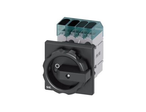 Rozłącznik główny 3P+N 32A 11,5kW AC23A 400V montaż tablicowy otwór centralny 22.5 mm pokrętło czarne 3LD3254-0TL51