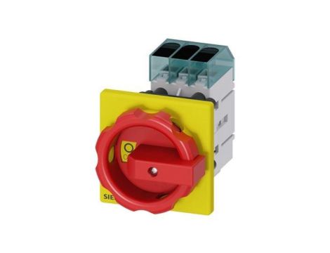 Rozłącznik główny/awaryjny 3P 16A 7,5kW AC23A 400V montaż tablicowy otwór centralny 22.5 mm pokrętło 3LD3054-0TK53