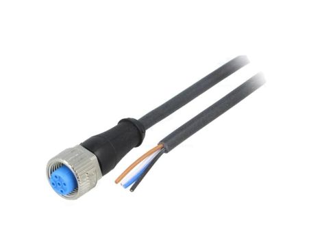 YF2A14-020UB3XLEAX Przewód przyłączeniowy M12 PIN: 4 proste 2m wtyk 250VAC 4A