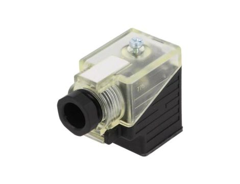 7000-29521-0000000 Złącze zaworowe, wtyk format A, 18mm żeńskie PIN 3 kątowe 90