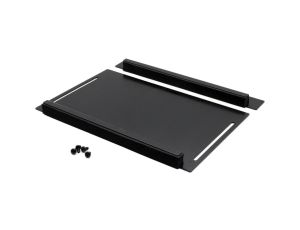 Przesuwny panel z gumowymi krawędziami do wprowadzania kabli czarny do szaf stojących 19 cali Hyper Pro DN-DGR-CME-B